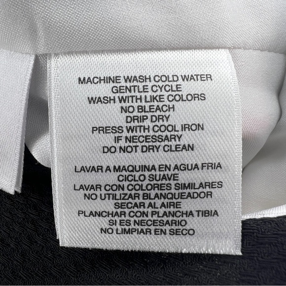 SIZE 2 ANNE KLEIN BLACK RED WHITE STRIPED DRESS EVENT PARTY STRIPES COLORBLOCK - Picture 8 of 9